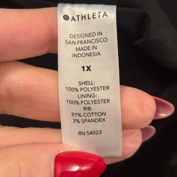 Athleta Women's Classic Black Bomber Jacket - Picture 9 of 10